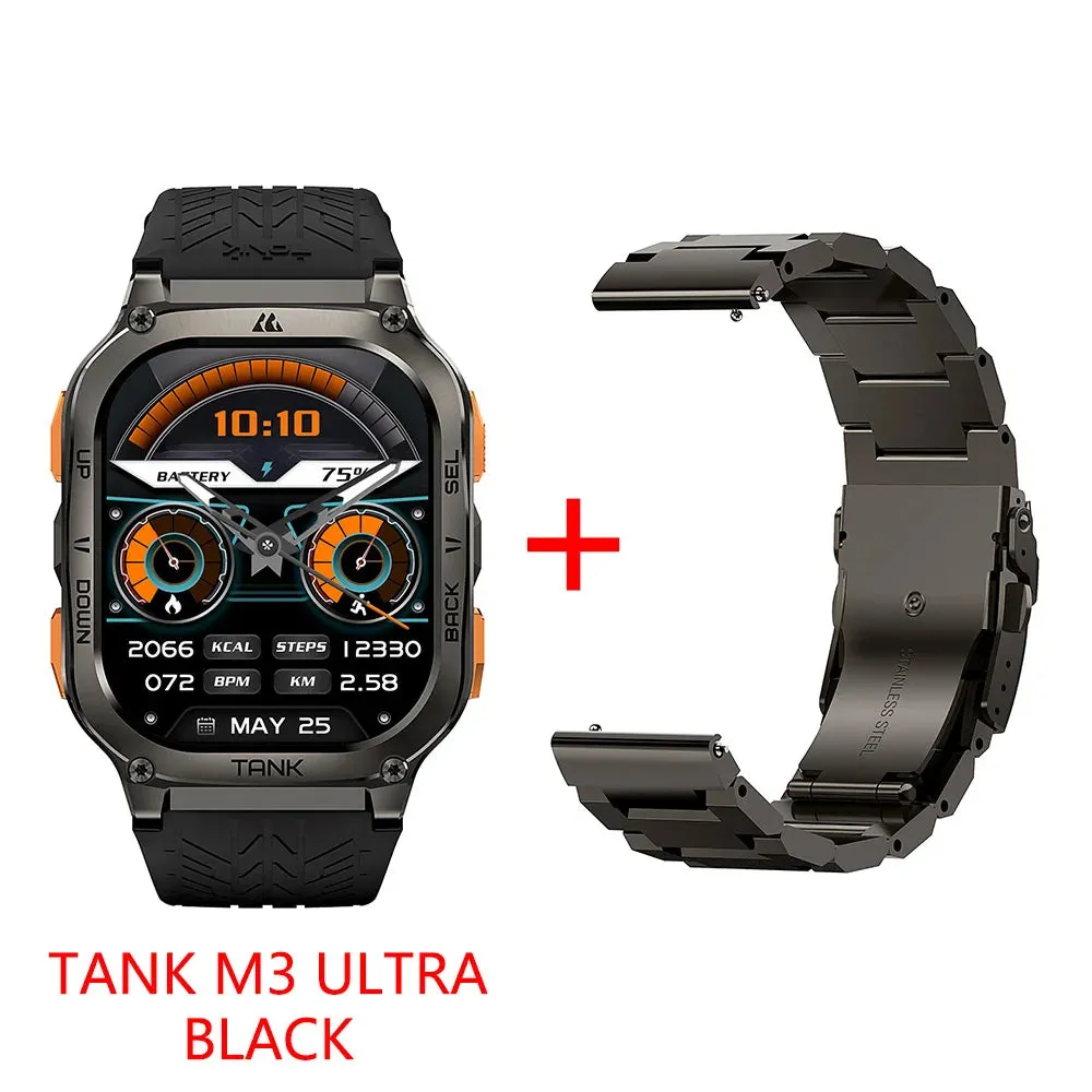 2024 Original KOSPET TANK M3 Ultra GPS Smart Watches For Men Women Smartwatch AOD Electronic Military Rugged Waterproof Watch