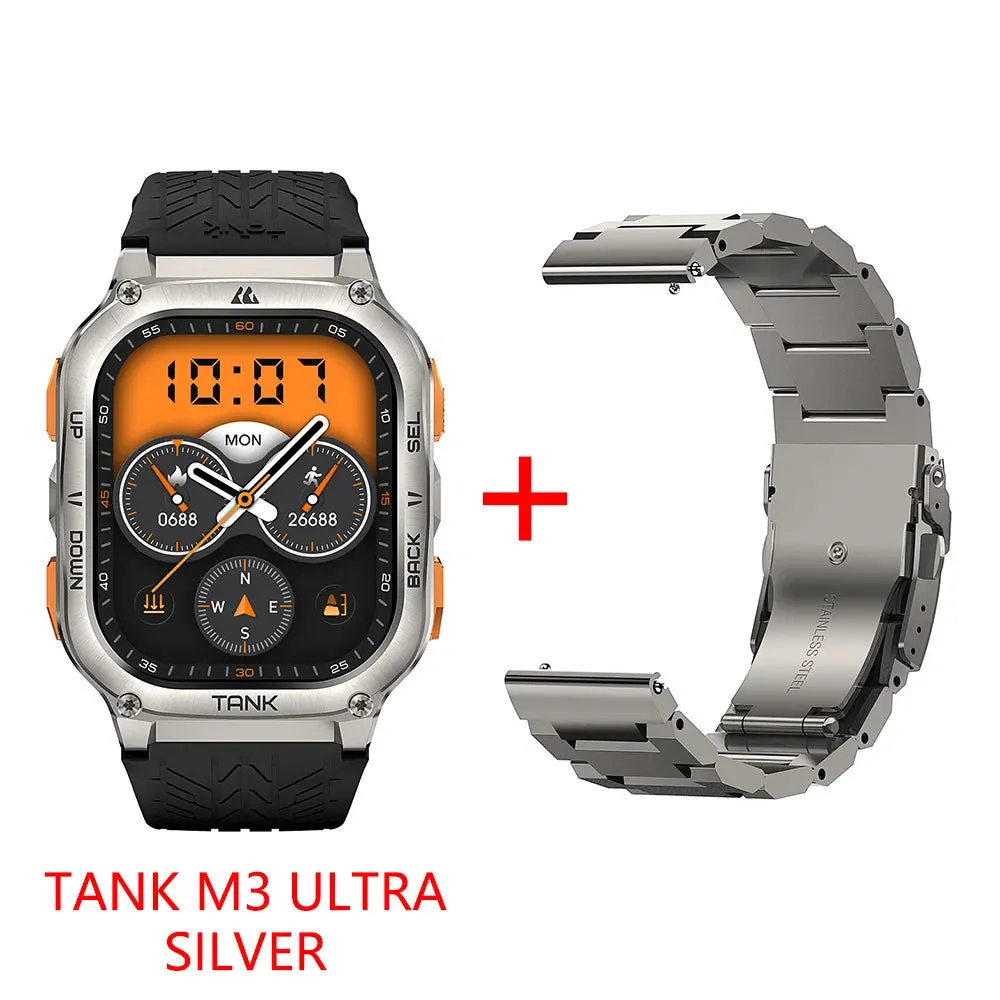 2024 Original KOSPET TANK M3 Ultra GPS Smart Watches For Men Women Smartwatch AOD Electronic Military Rugged Waterproof Watch