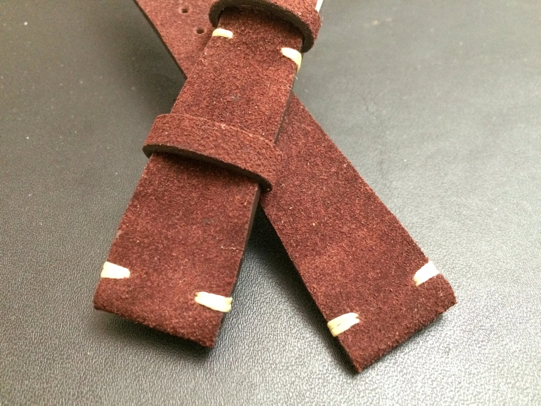 20mm Leather Watch Band, Watch Strap for Rolex, Suede Leather Watch Strap, 19mm Brown Watch Strap, 18mm Watch Band