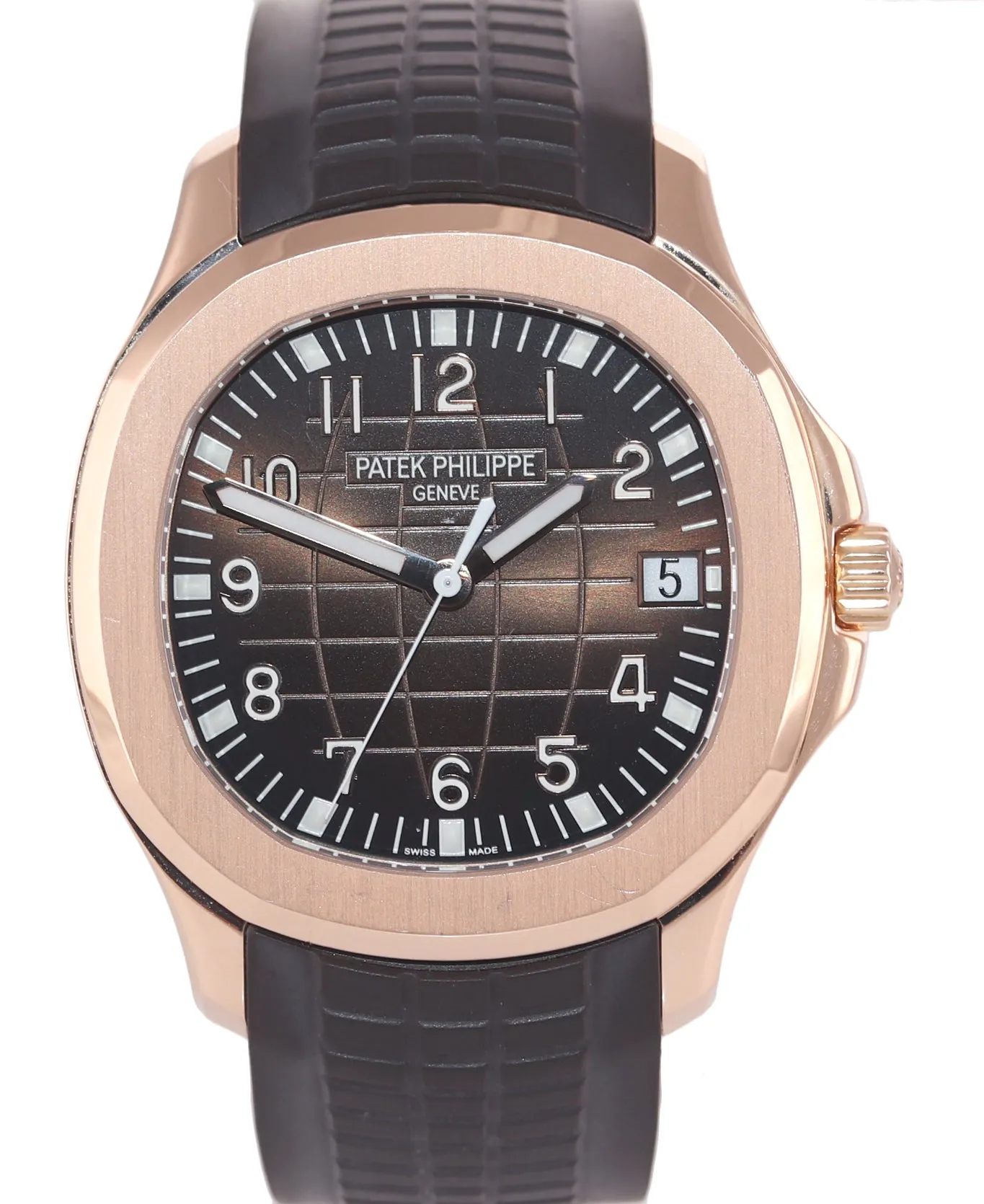 5167R Patek Philippe Aquanaut Rose Gold Brown 40mm Tropical Rubber Watch Box