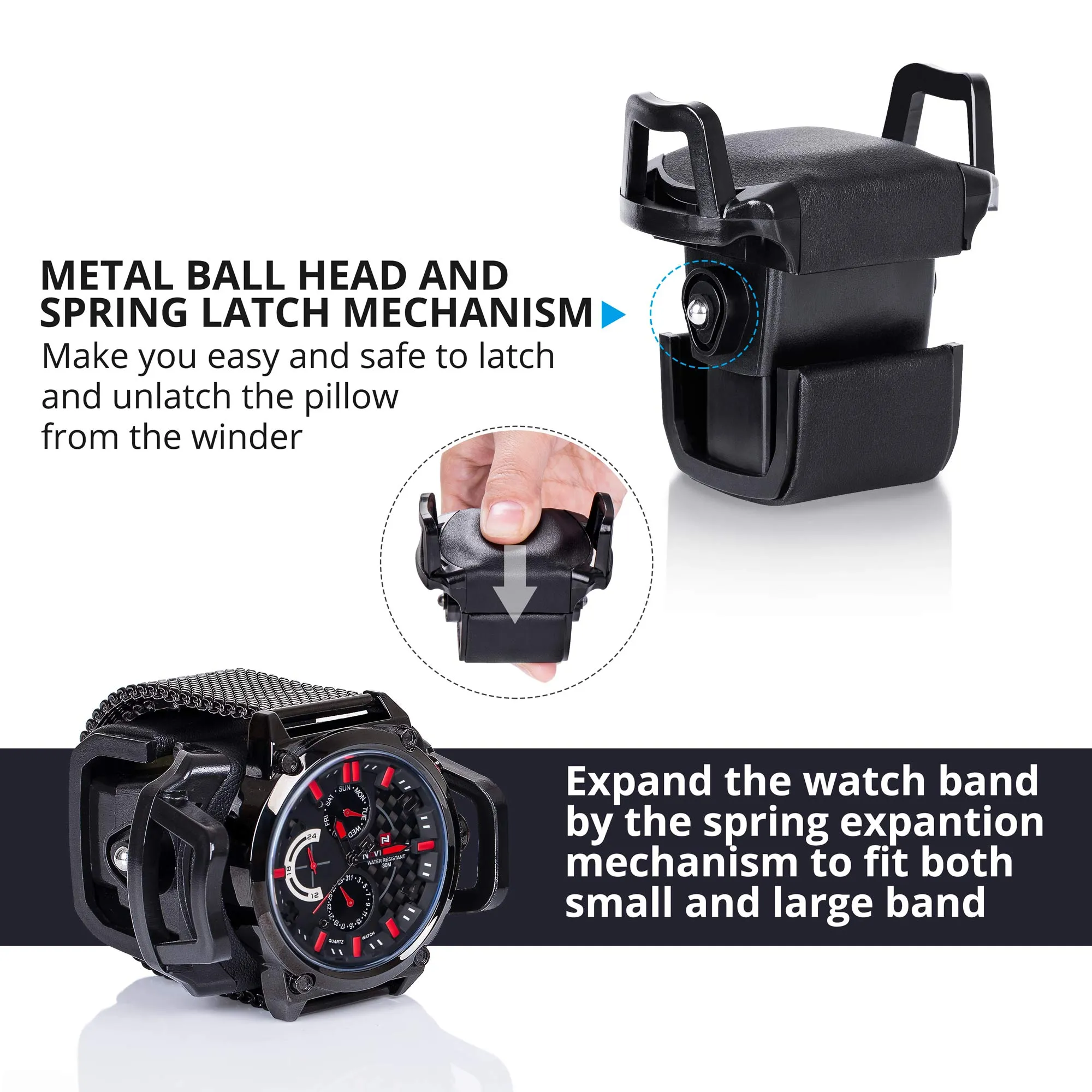 8 Automatic Watch Winder with LCD Touch Screen, Wooden