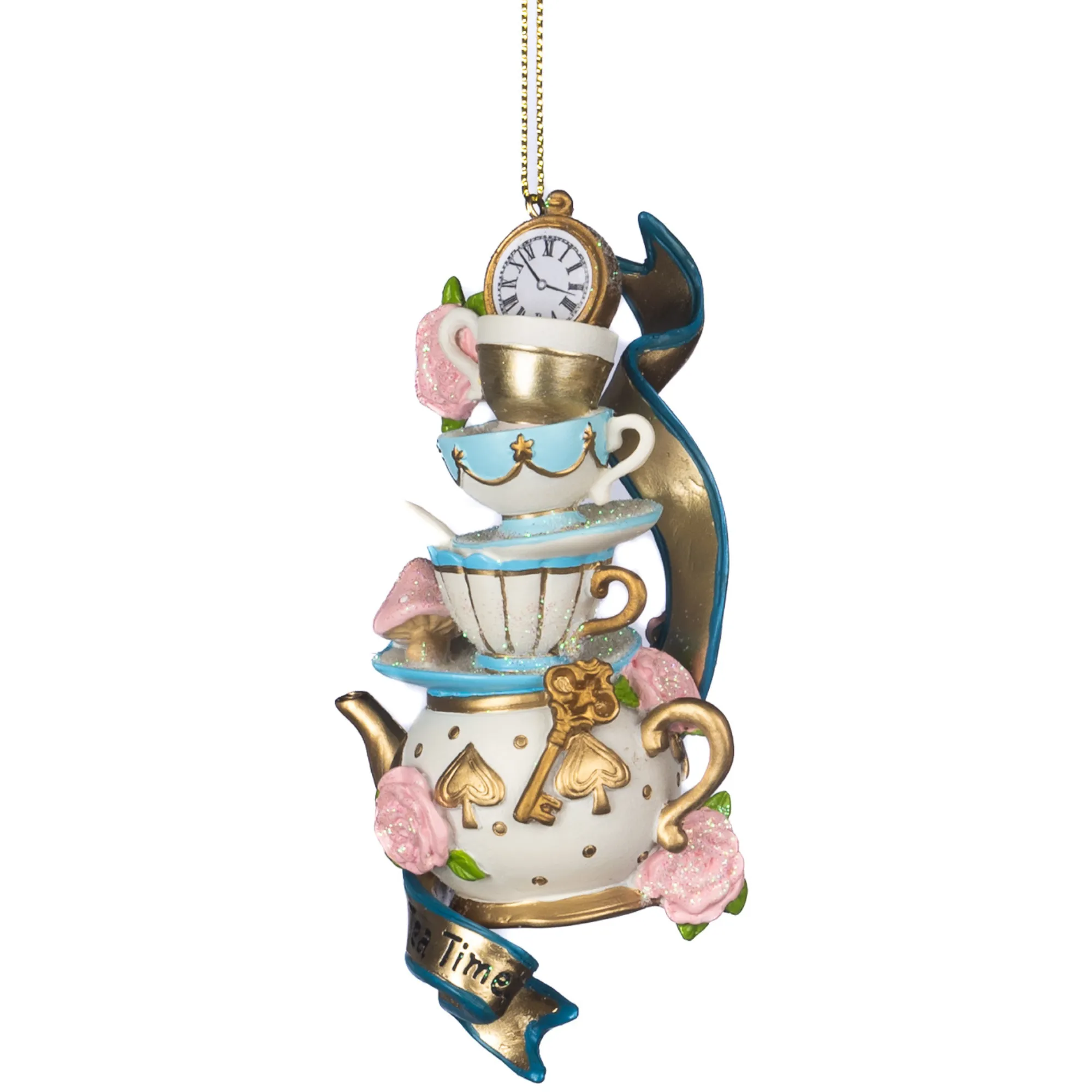 Alice in Wonderland Tea cup Stack Ornaments