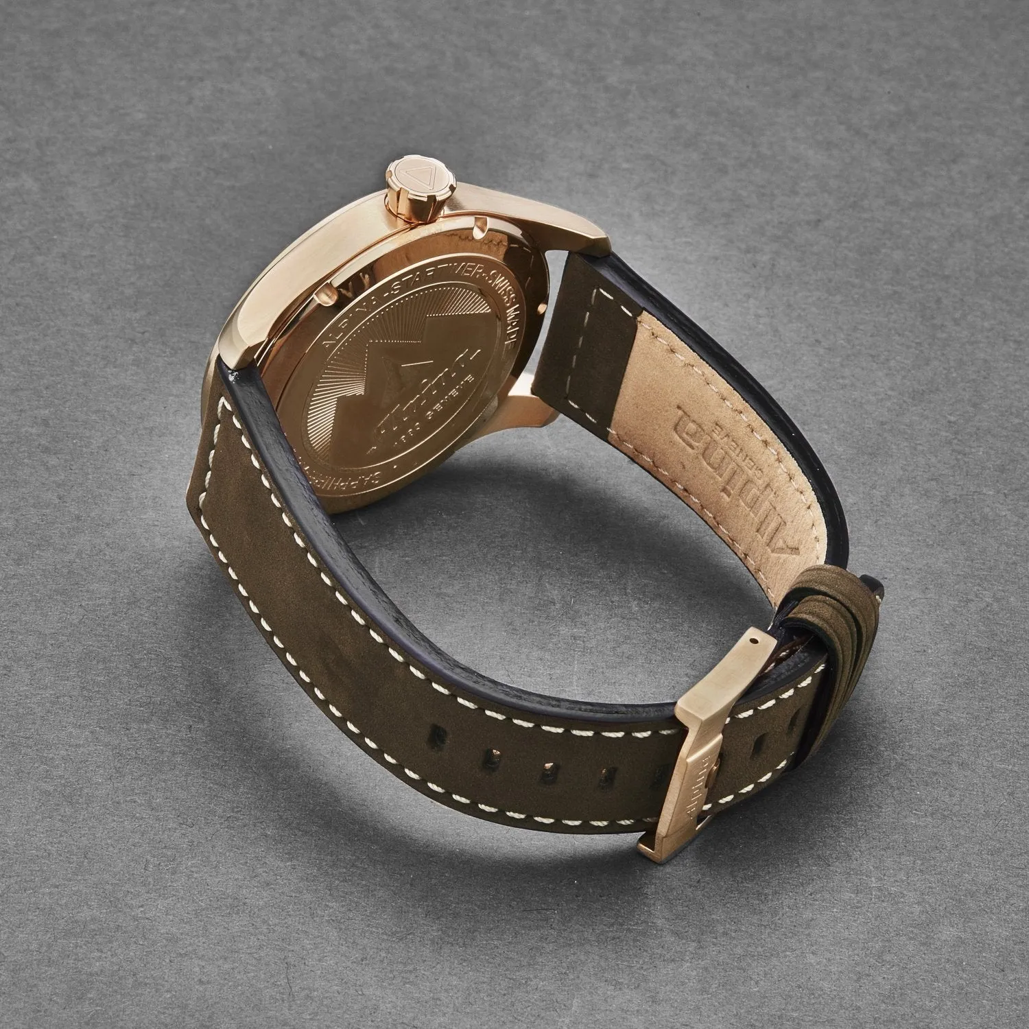 Alpina Startimer Pilot Automatic 44mm Stainless Steel & Brown Leather Watch