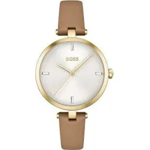 Beige Leather Watch