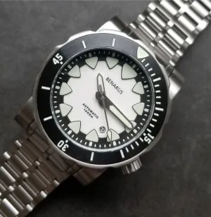 Benarus Dive Watch Mako White 44mm