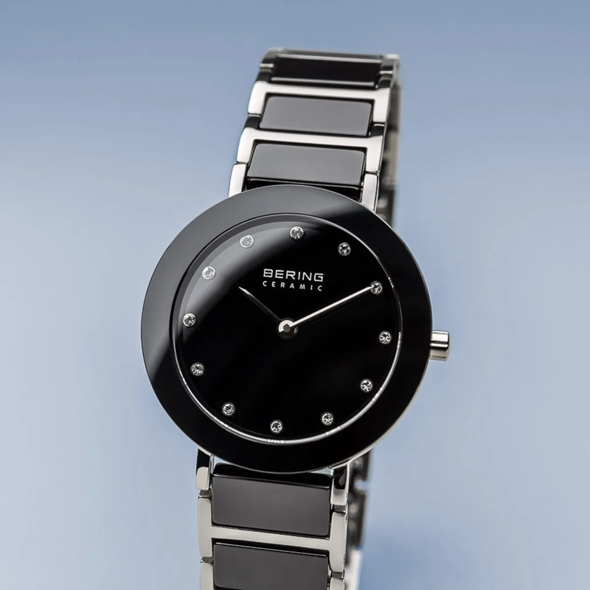 BERING Ceramic 29mm Stainless Steel / Black Ceramic Band Women's Watch 11429-742