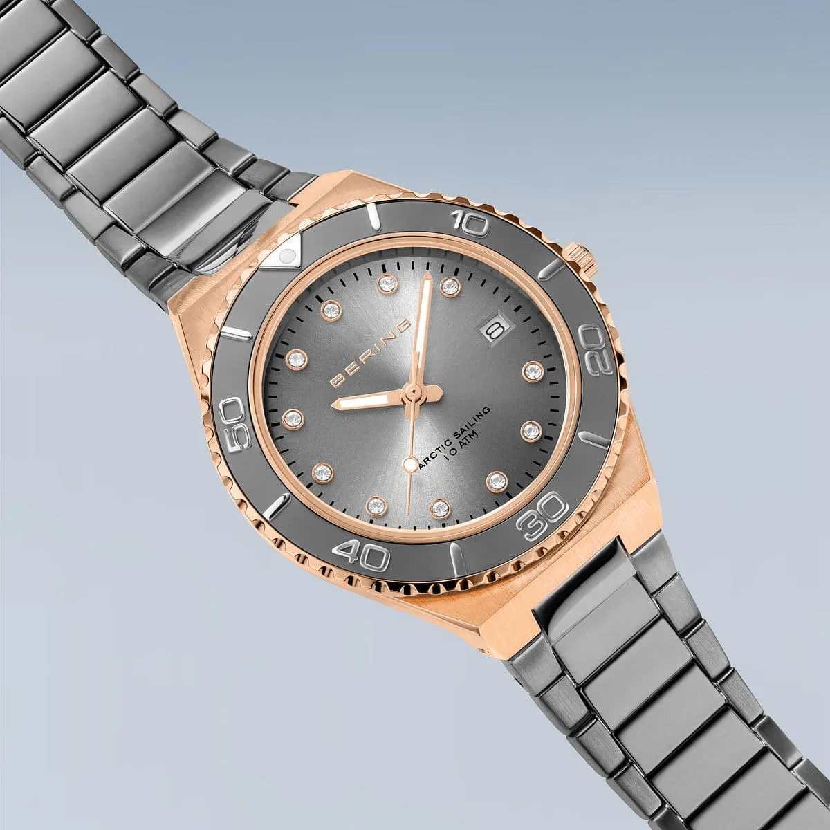 BERING Classic Polished/Brushed Rose Gold 36mm Women's Watch 18936-769