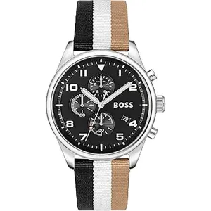 Black And White Leather Watch