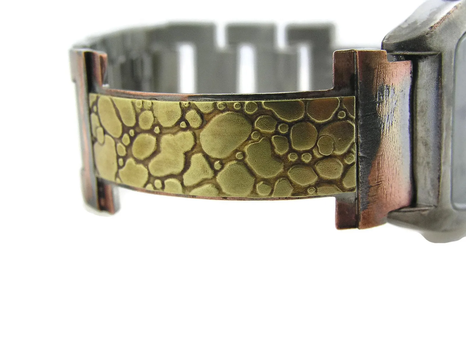 Brass Watch, green Dial