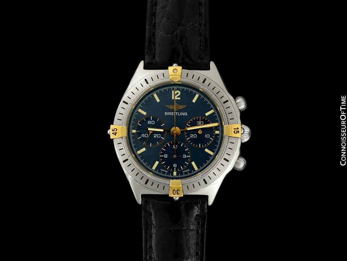 Breitling Callisto Mens Chronograph Watch, 80520D - Stainless Steel & 18K Gold