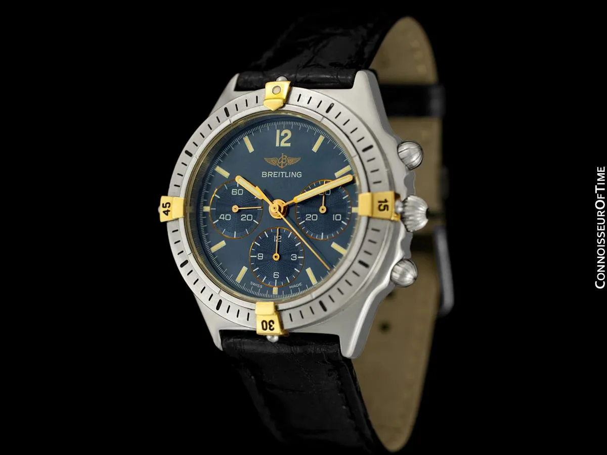 Breitling Callisto Mens Chronograph Watch, 80520D - Stainless Steel & 18K Gold