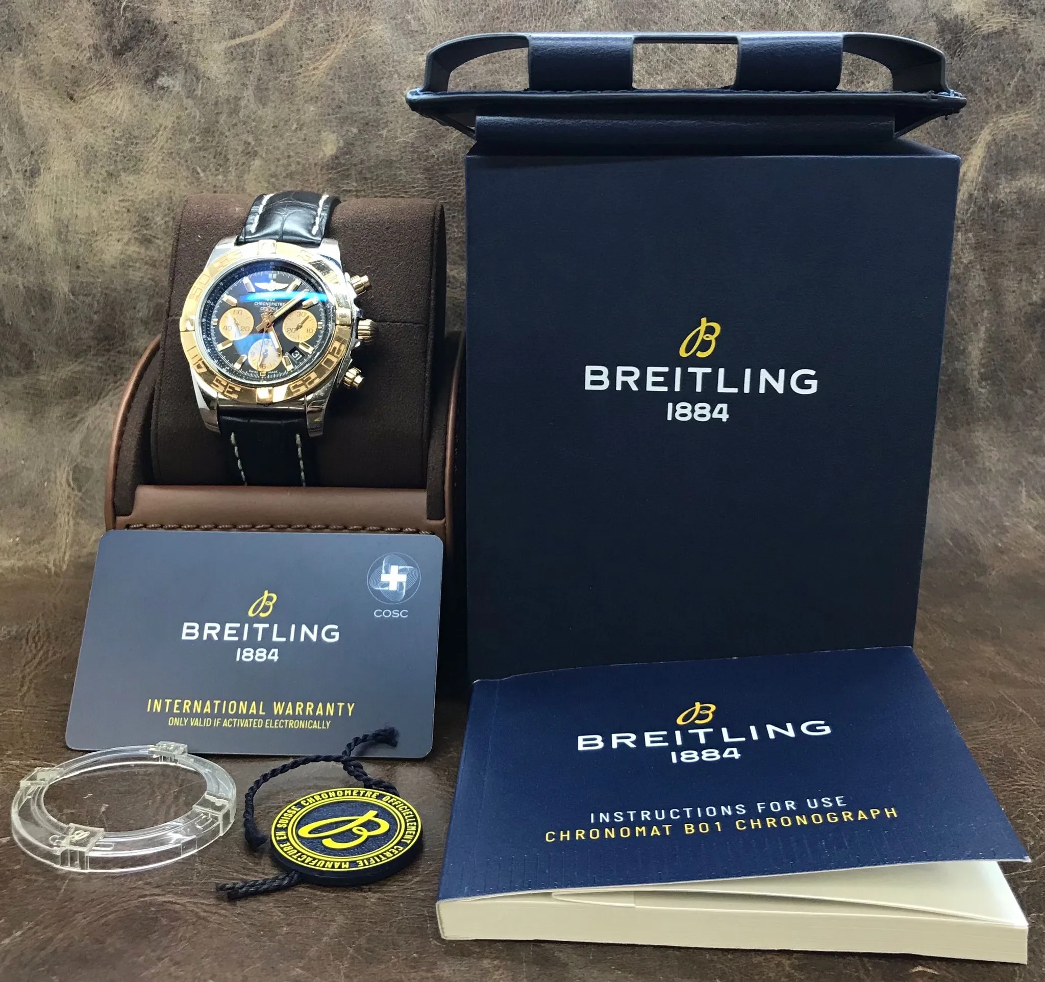 Breitling Chronomat 44mm CB0110 Black Dial Automatic Men's Watch