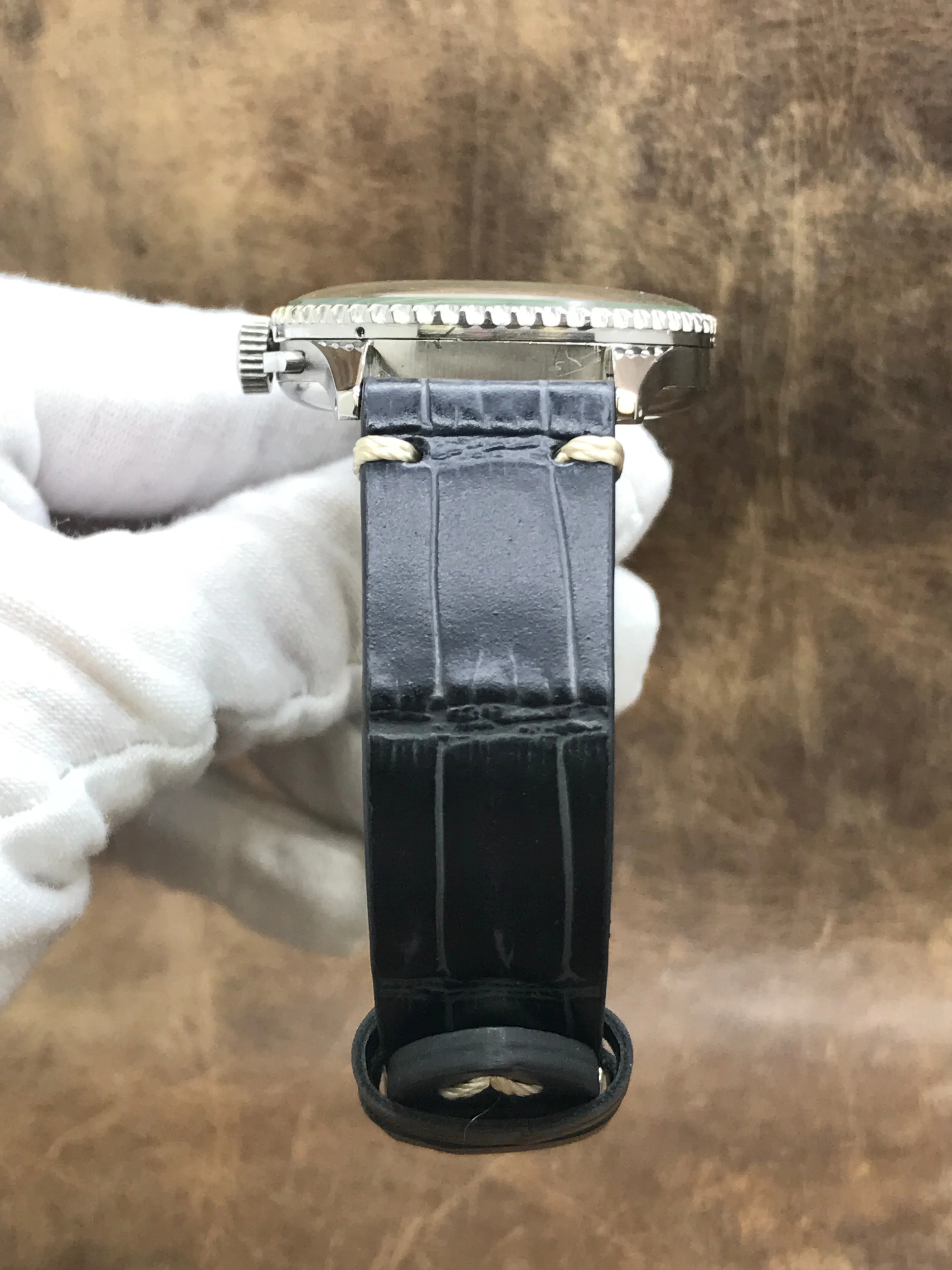 Breitling Chronomat 769 SS Black Dial Manual Wind Men's Watch