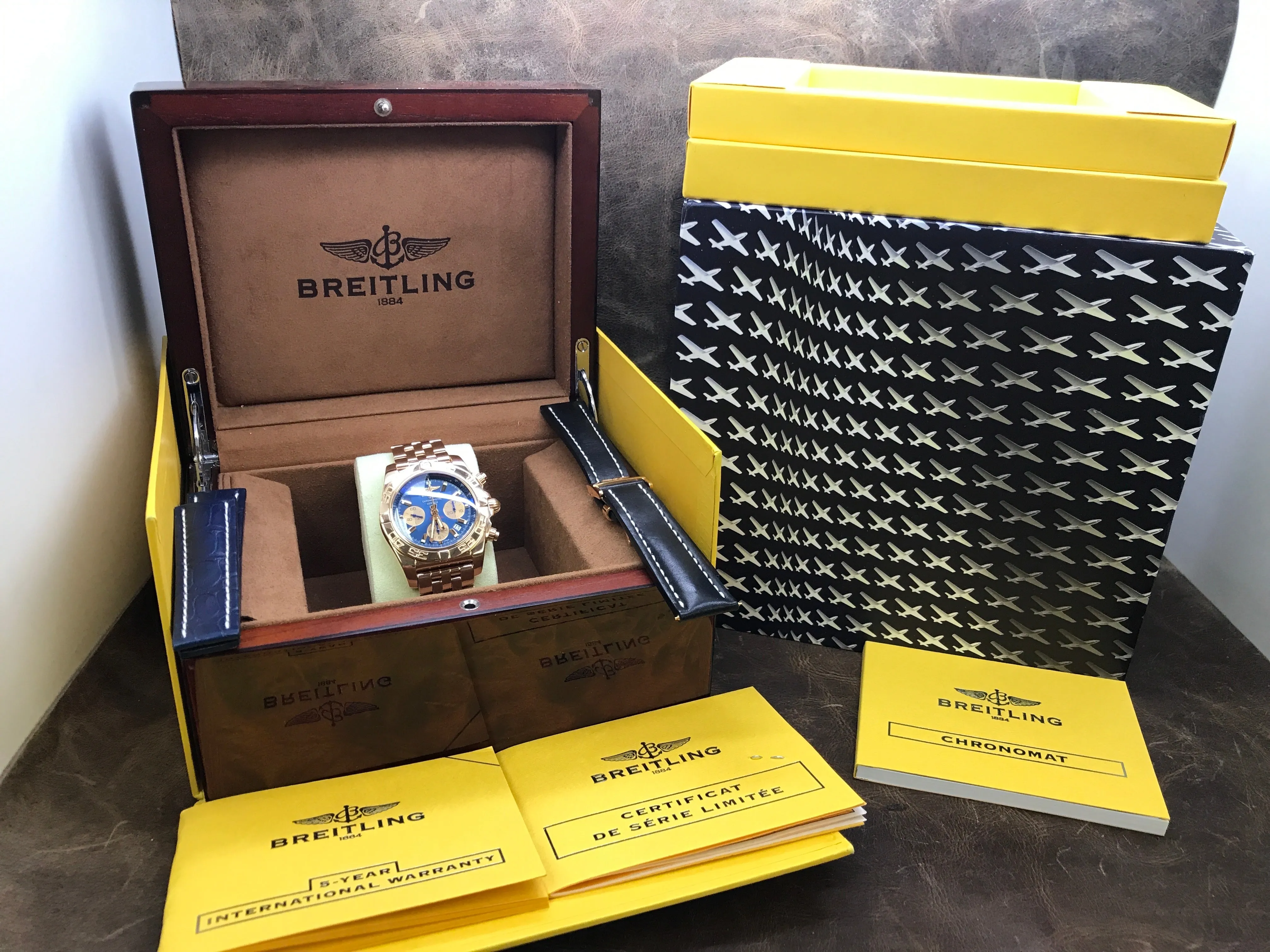 Breitling Chronomat 8pcs ELS for Autism Limited Edition HB0110 Blue Dial Automatic Men's Watch