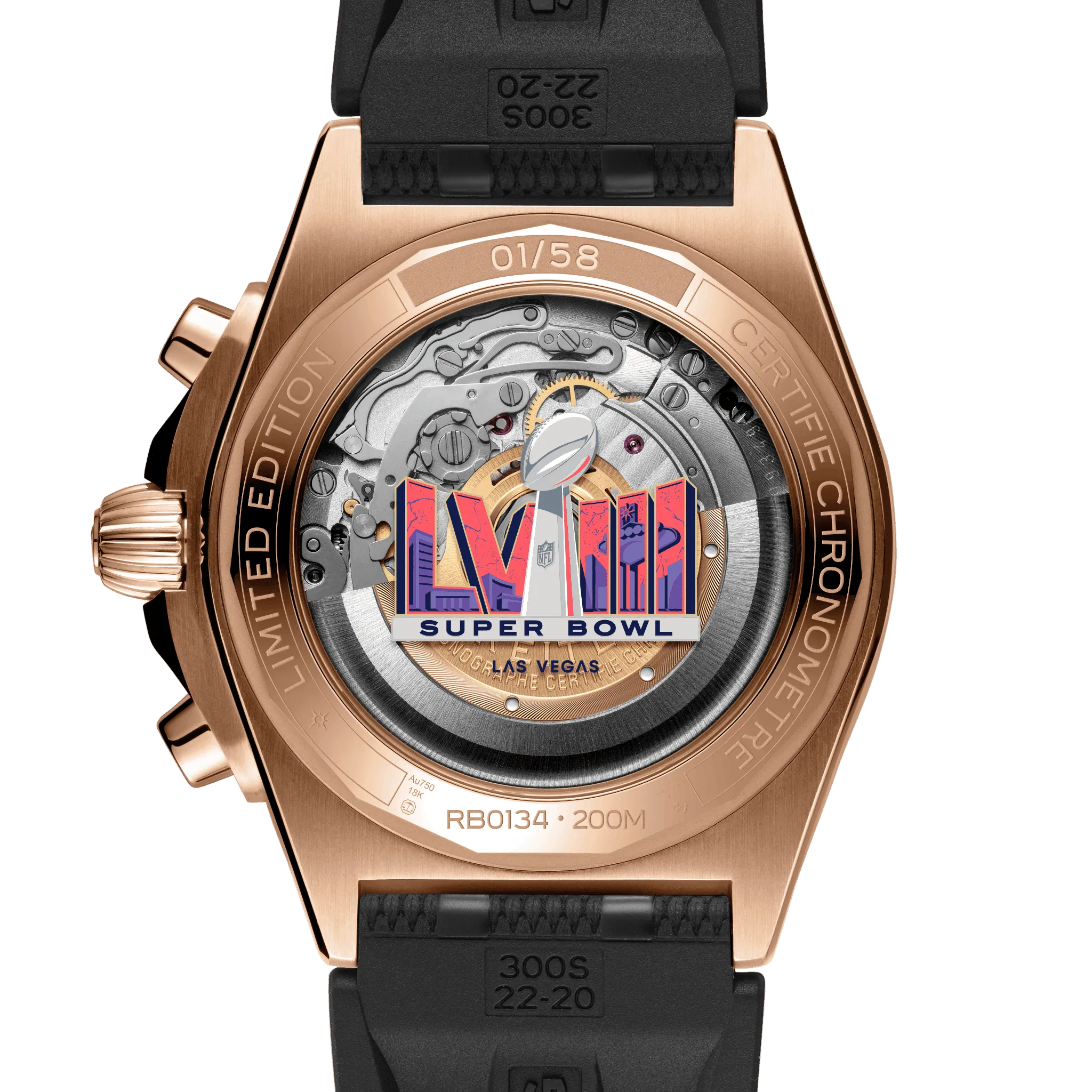Breitling Chronomat B01 42 Superbowl 58 Limited Edition RB01343A1C1S1