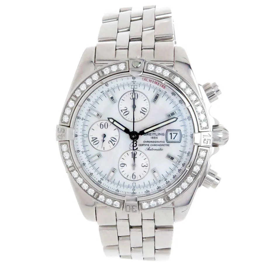 Breitling Chronomat Evolution with Factory Diamond Bezel
