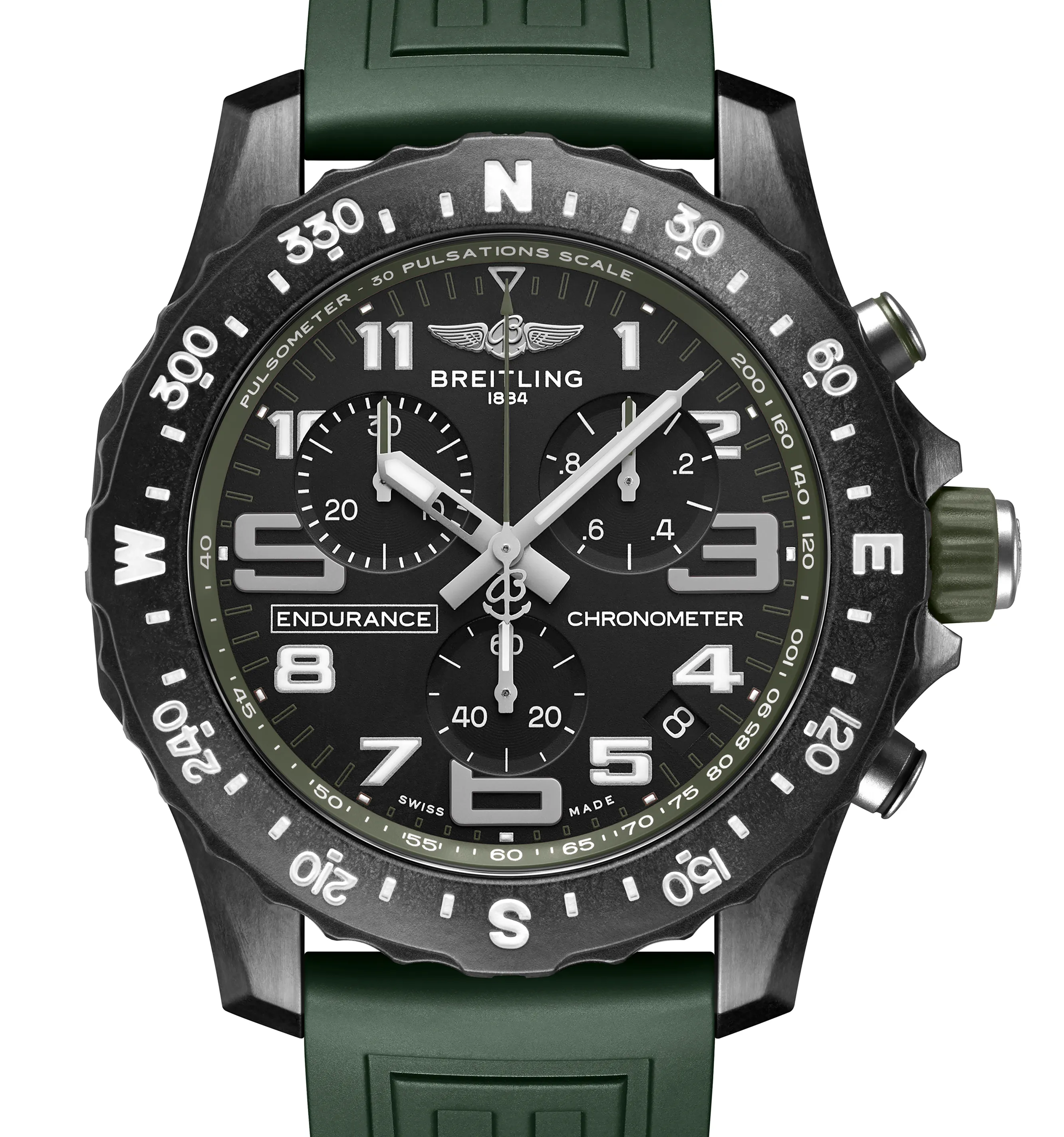 Breitling Endurance Pro 44 with Green Strap