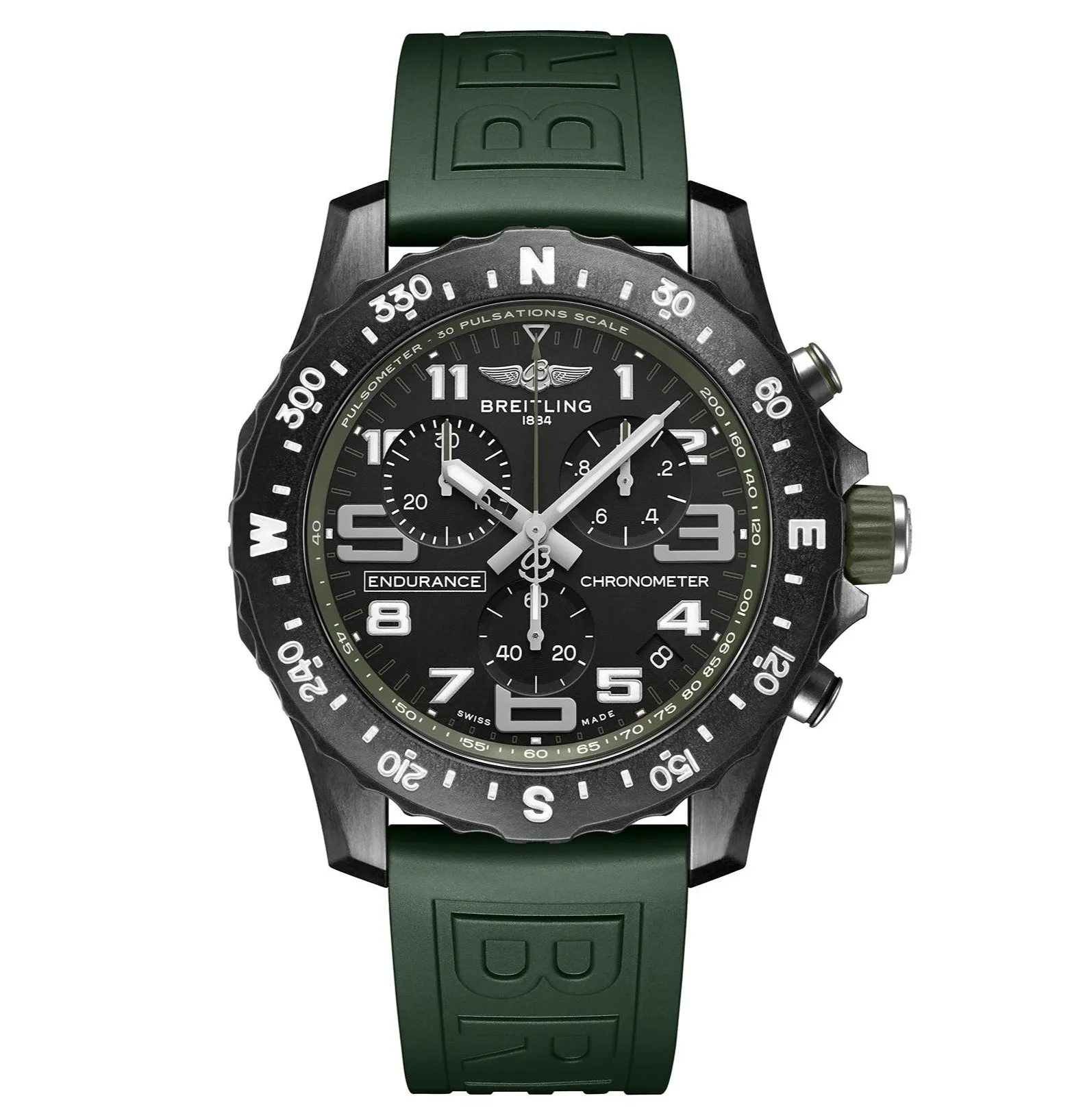 Breitling Endurance Pro 44 with Green Strap