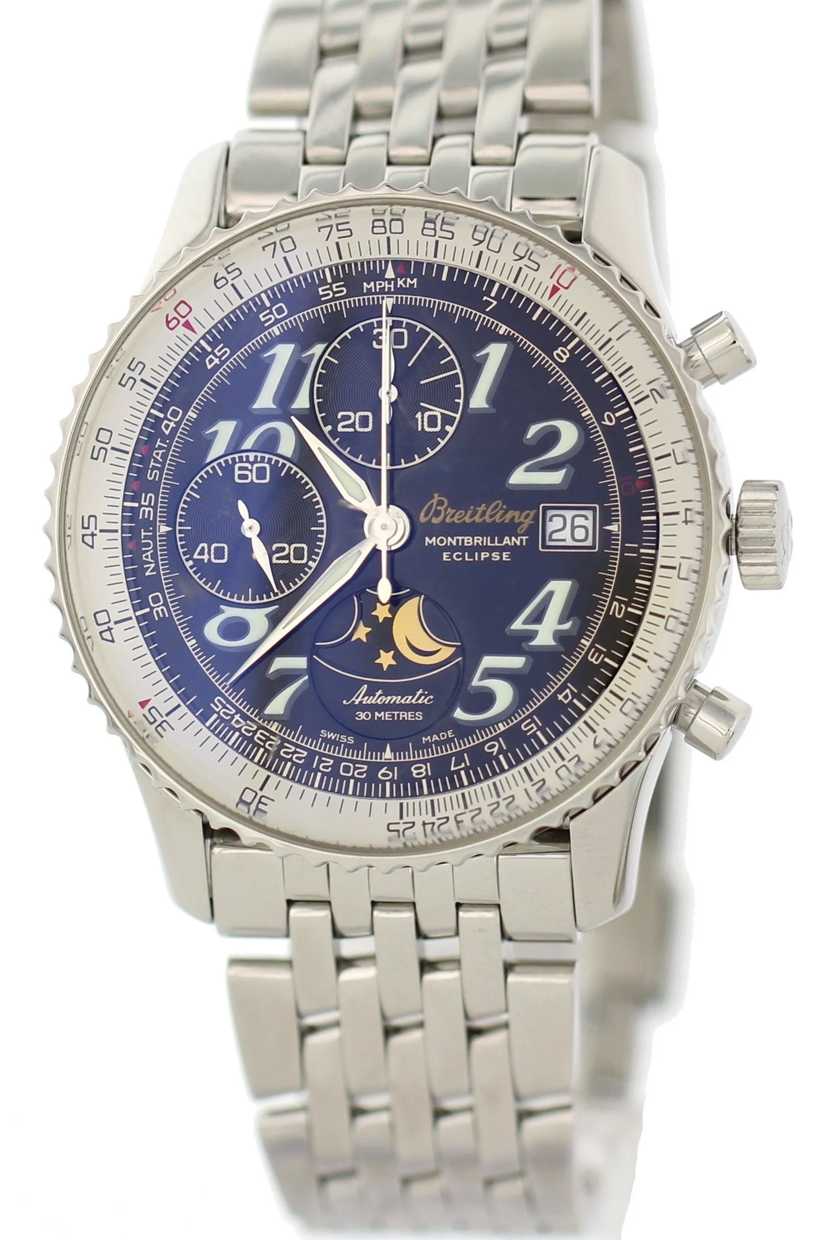 Breitling Montbrillant Eclipse A43030 Automatic Box & Papers
