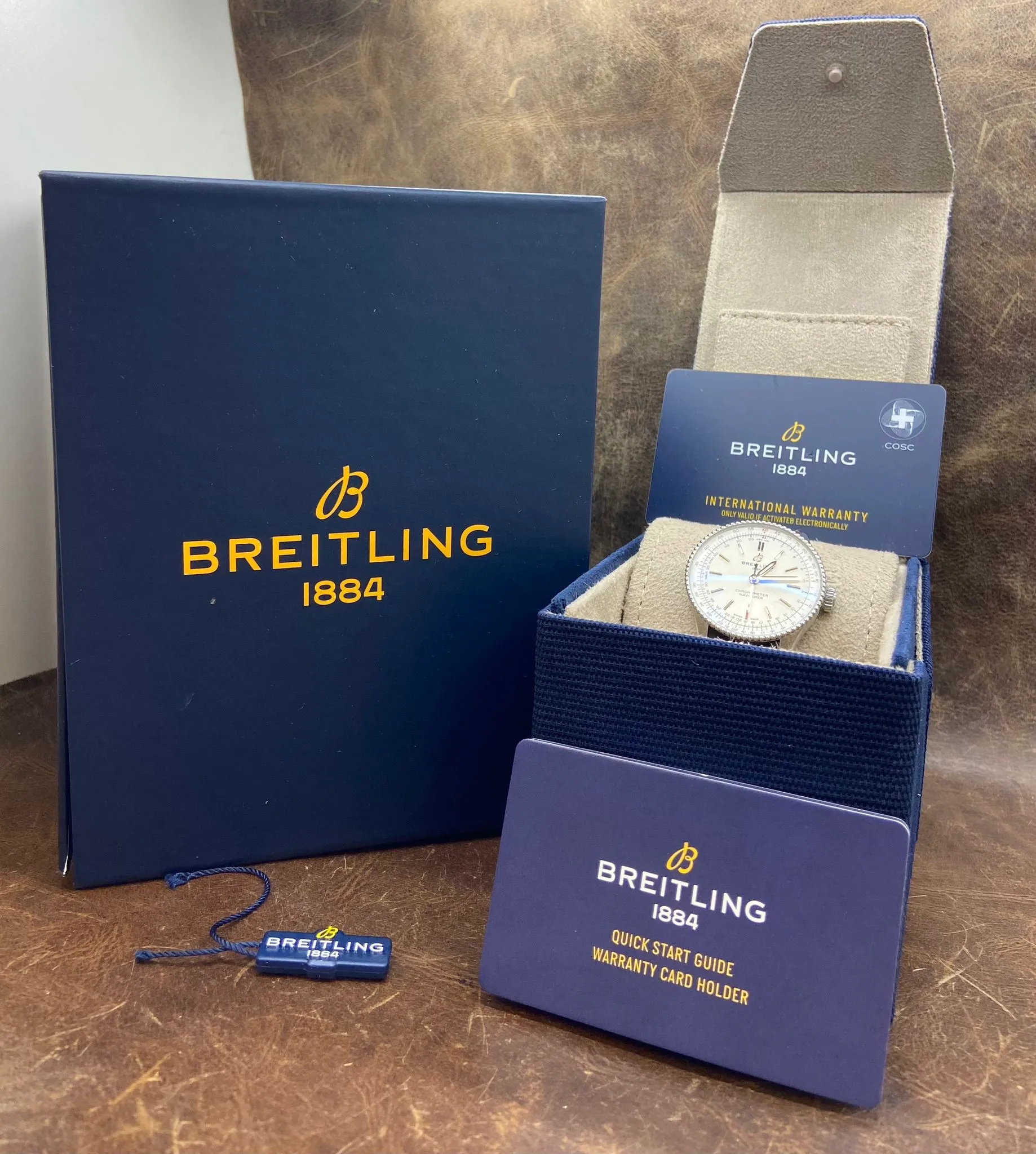 Breitling Navitimer 36mm A17327 White Dial Automatic Watch