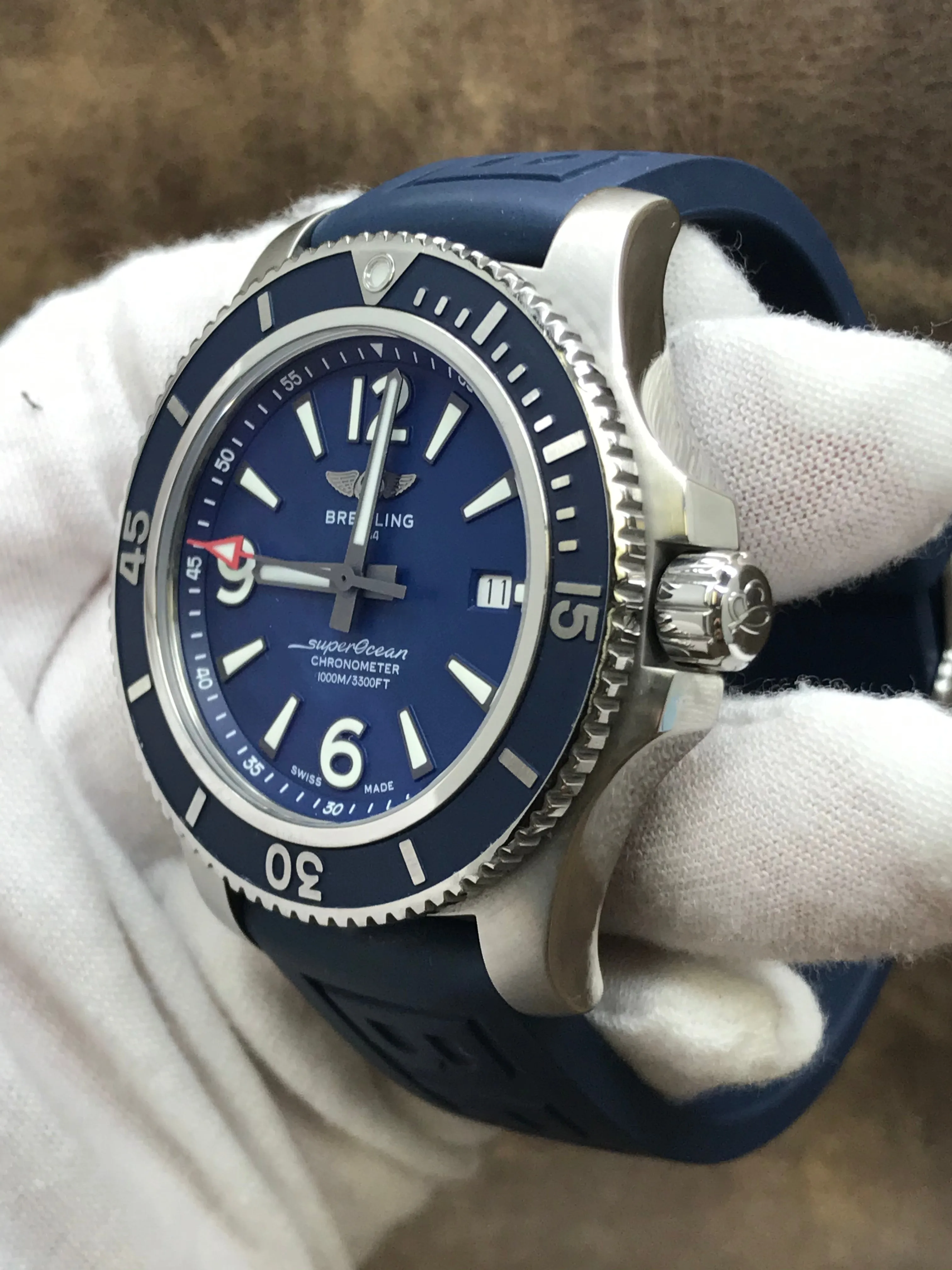 Breitling Superocean 44 A17367 Blue Dial Automatic Men's Watch