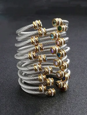 Brilliant Classic Cable Station Bracelet