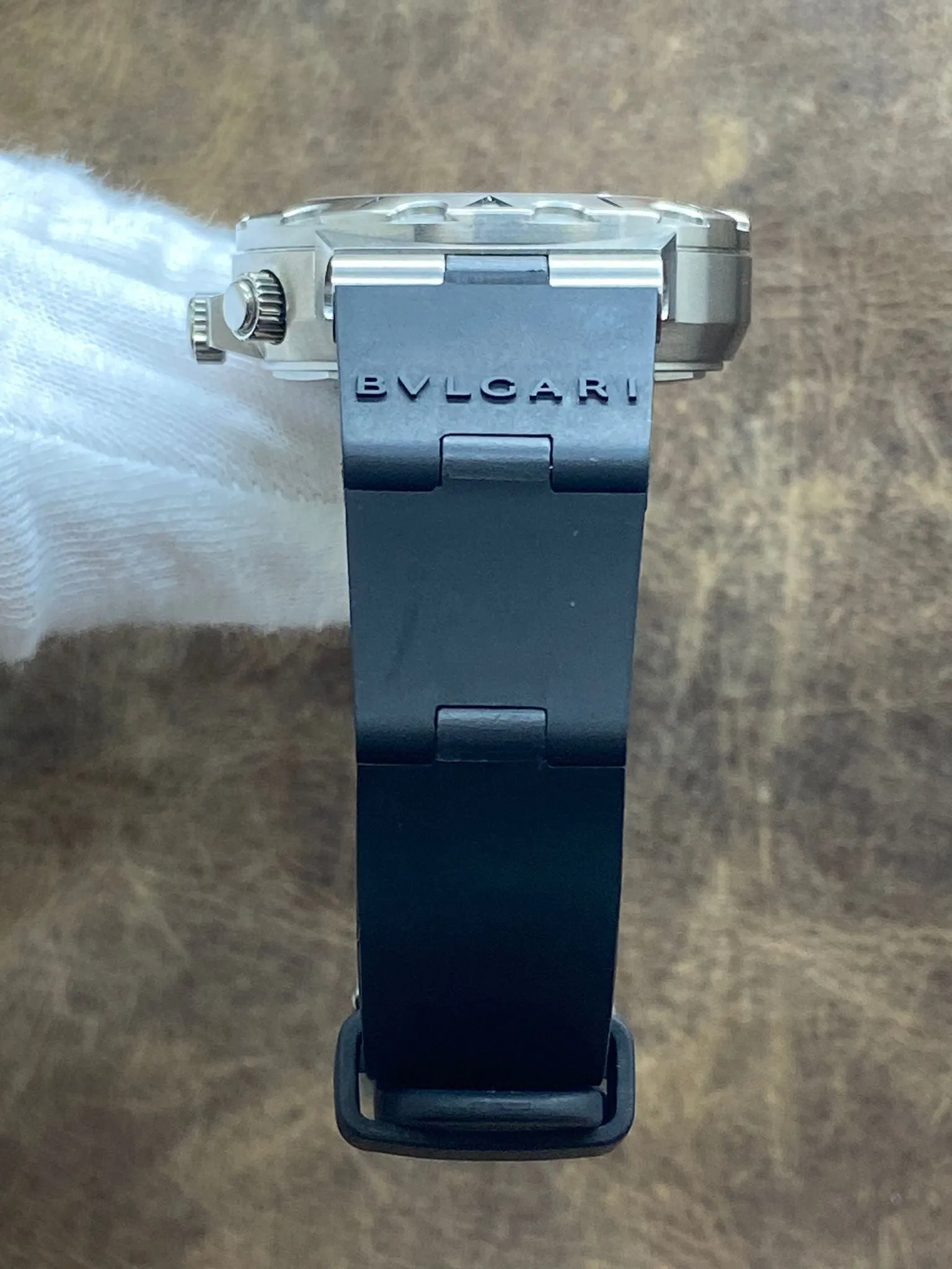 Bulgari Diagono Scuba 38mm SCB38S Black Dial Automatic Men's Watch