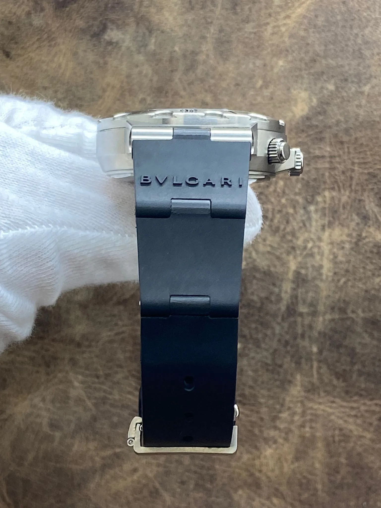 Bulgari Diagono Scuba 38mm SCB38S Black Dial Automatic Men's Watch