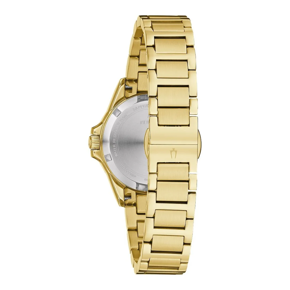 Bulova Marine Star Ladies Gold Tone Diamond and Mother of Pearl Dial Watch