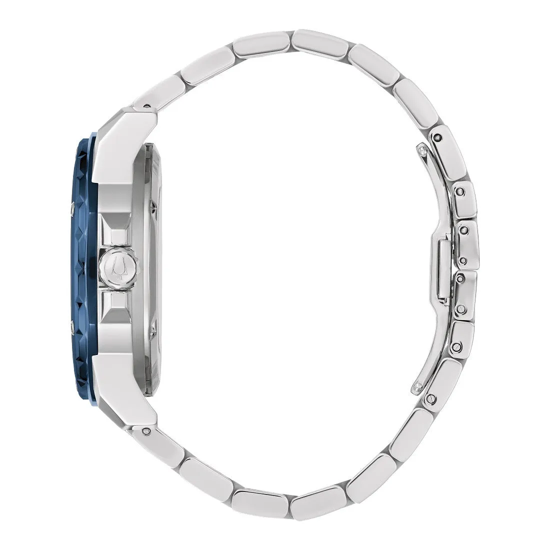 Bulova Marine Star Mens Automatic Stainless Steel Blue Dial Watch