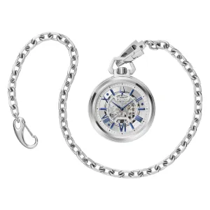 Bulova Sutton Mens Stainless Steel Automatic Pocket Watch