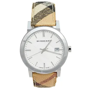 Burberry Haymarket Check PVC Strap 38mm Ladies Watch BUR9025