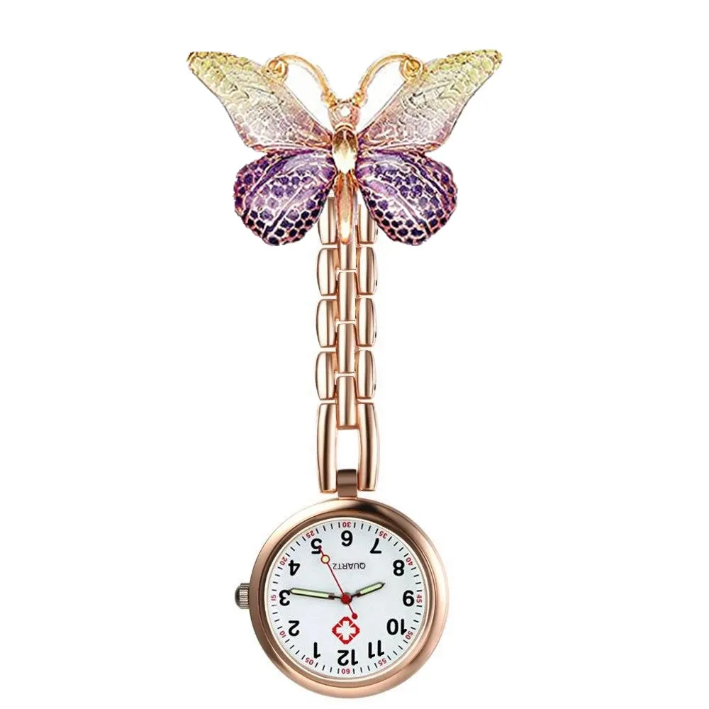 Butterfly Alloy Pocket Watches