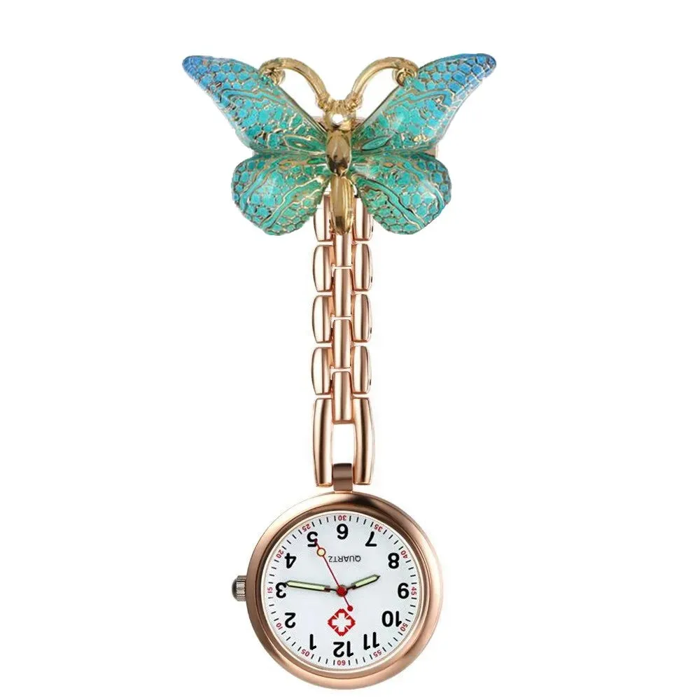Butterfly Alloy Pocket Watches