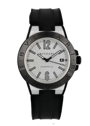 Bvlgari Diagono Magnesium DG 41 SMC Men's Watch Box Papers