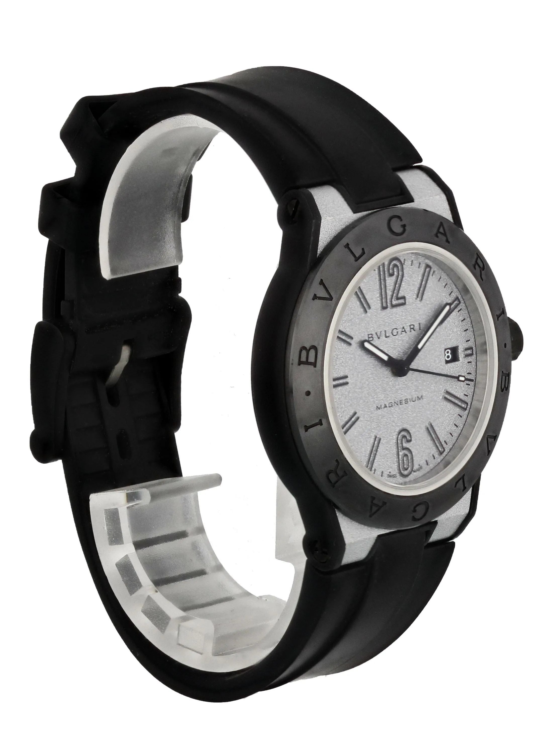 Bvlgari Diagono Magnesium DG 41 SMC Men's Watch Box Papers