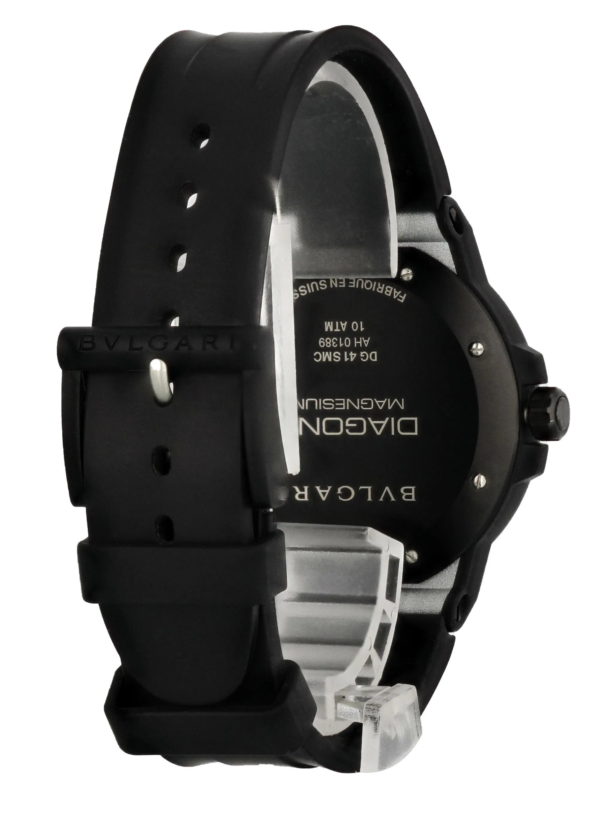 Bvlgari Diagono Magnesium DG 41 SMC Men's Watch Box Papers