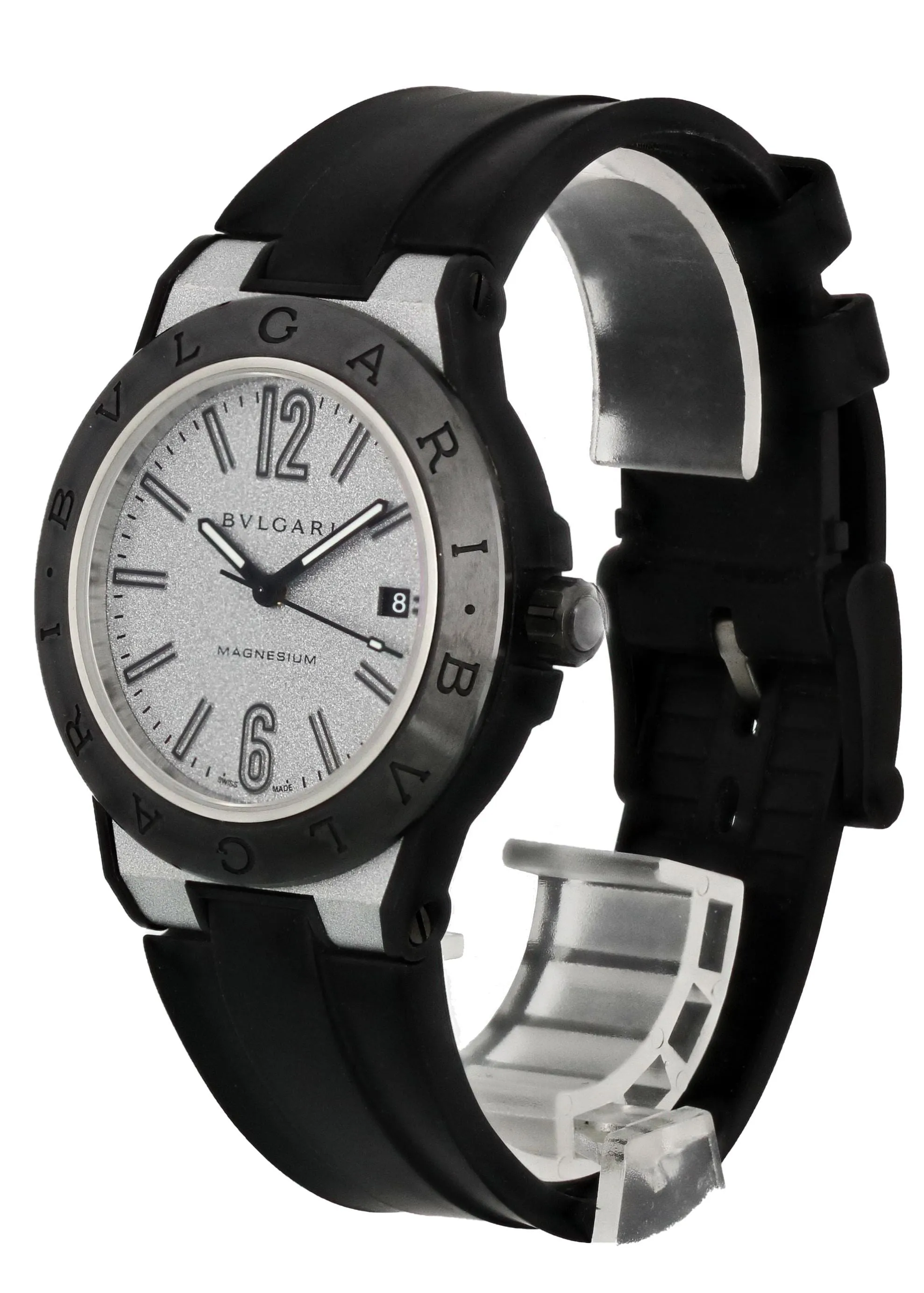 Bvlgari Diagono Magnesium DG 41 SMC Men's Watch Box Papers