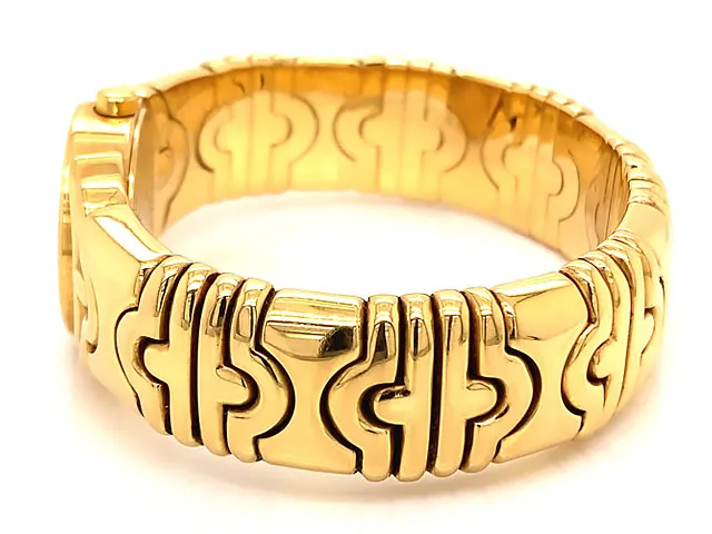 Bvlgari Parentesi Diamond & 18K Yellow Gold Bracelet Watch, Ref BJ01