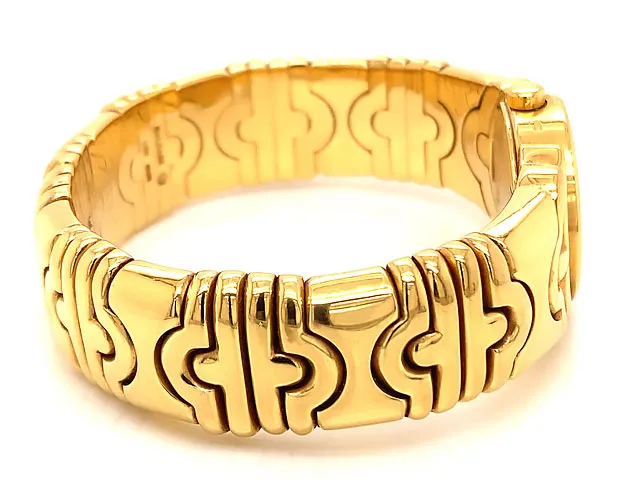Bvlgari Parentesi Diamond & 18K Yellow Gold Bracelet Watch, Ref BJ01