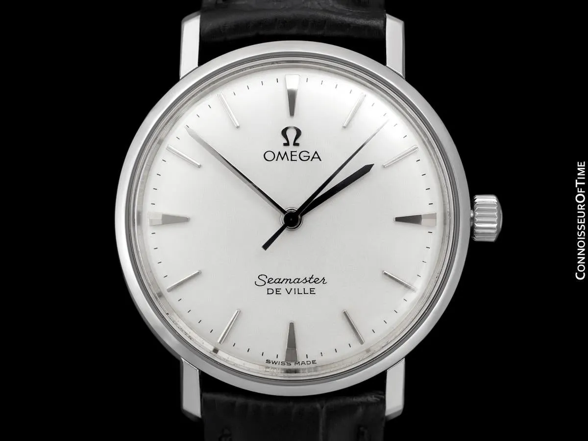 c. 1961 Omega Seamaster Vintage Mens Handwound Watch - Stainless Steel