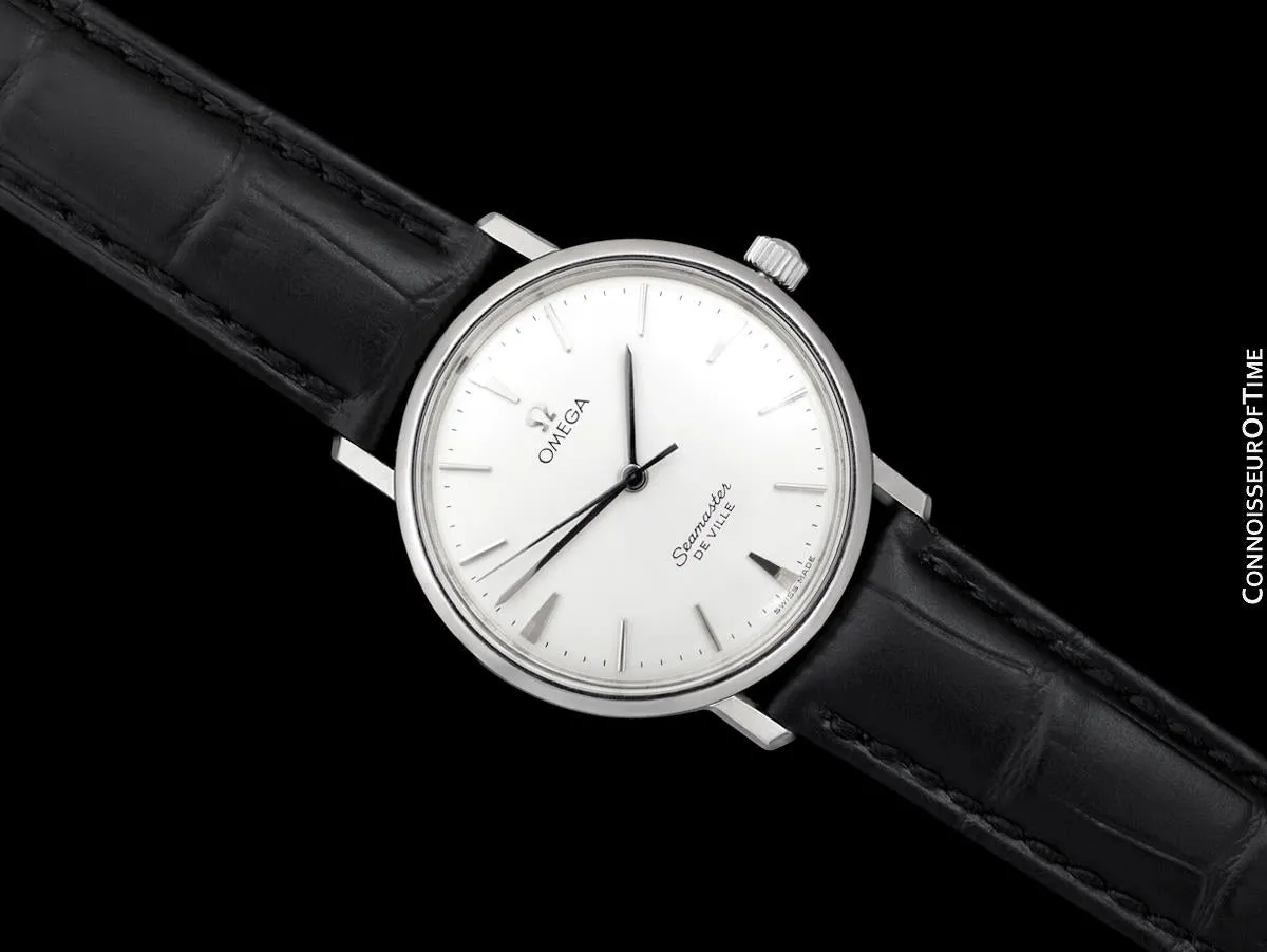 c. 1961 Omega Seamaster Vintage Mens Handwound Watch - Stainless Steel
