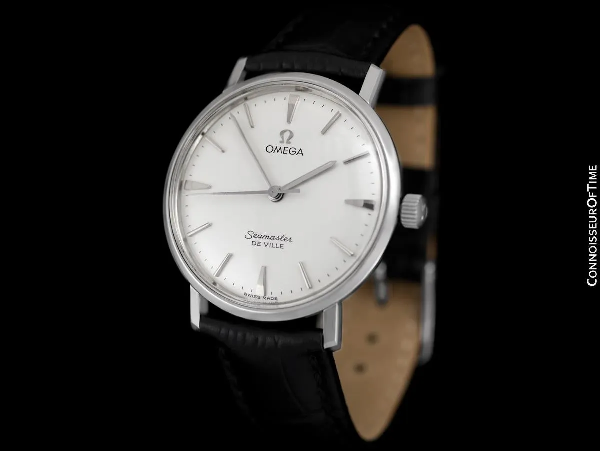 c. 1961 Omega Seamaster Vintage Mens Handwound Watch - Stainless Steel
