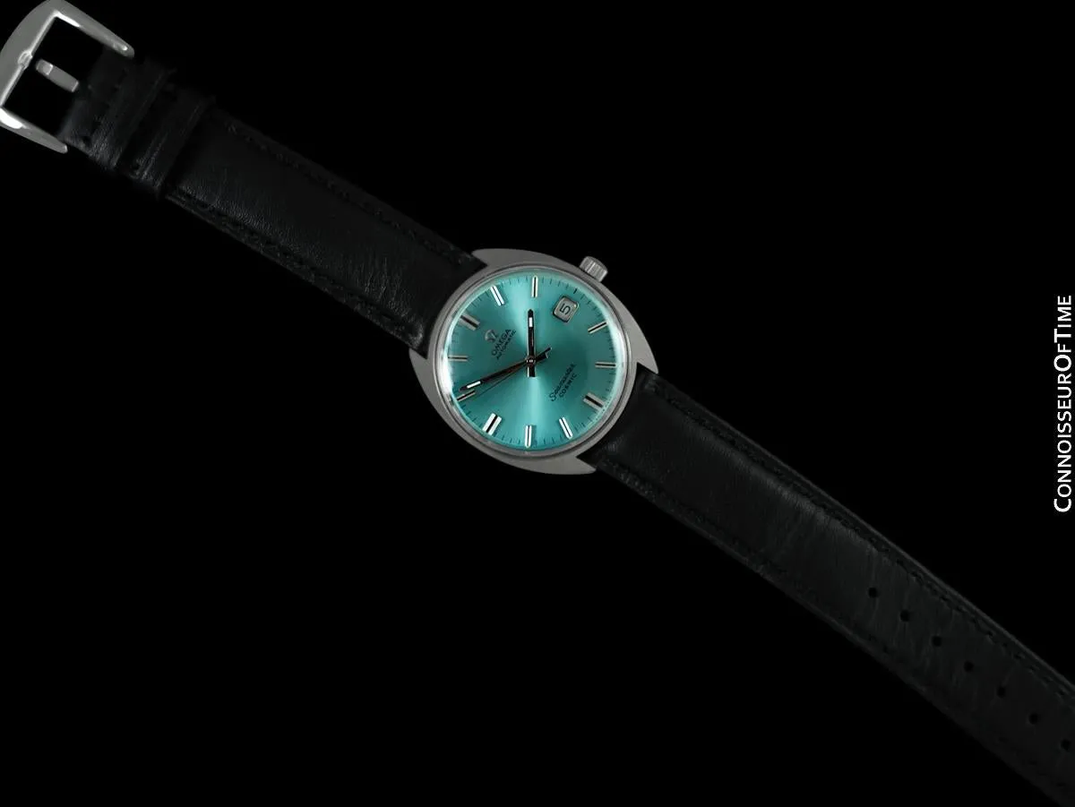 c. 1969 Omega Seamaster Cosmic Vintage Mens Cal. 565 Automatic Watch with Tiffany Blue Dial - Stainless Steel