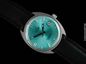 c. 1969 Omega Seamaster Cosmic Vintage Mens Cal. 565 Automatic Watch with Tiffany Blue Dial - Stainless Steel