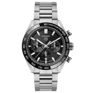 Carrera Automatic Chronograph 44mm with Black Dial