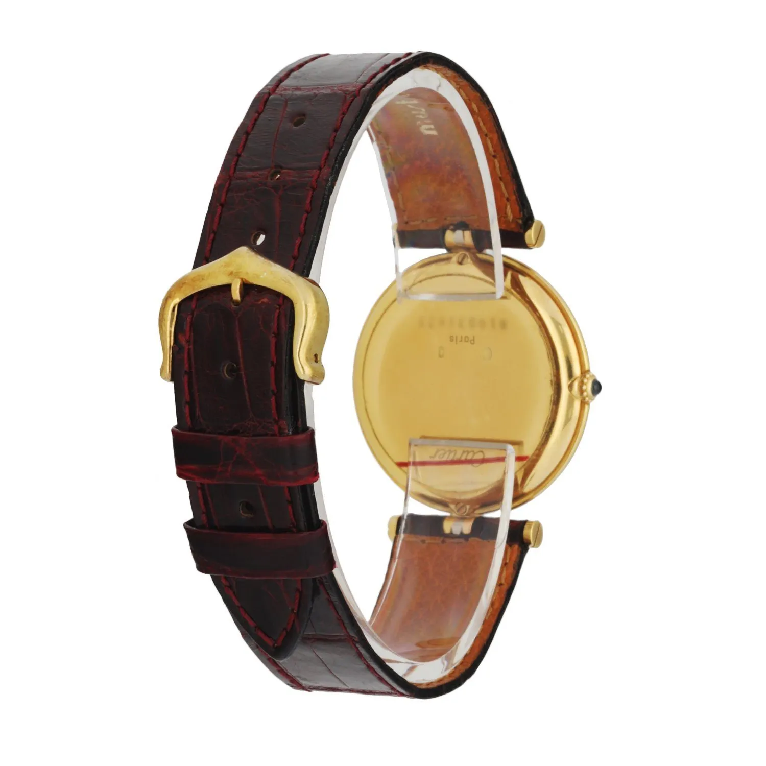 Cartier Must De Paris Tridor 18K Gold Ladies Watch