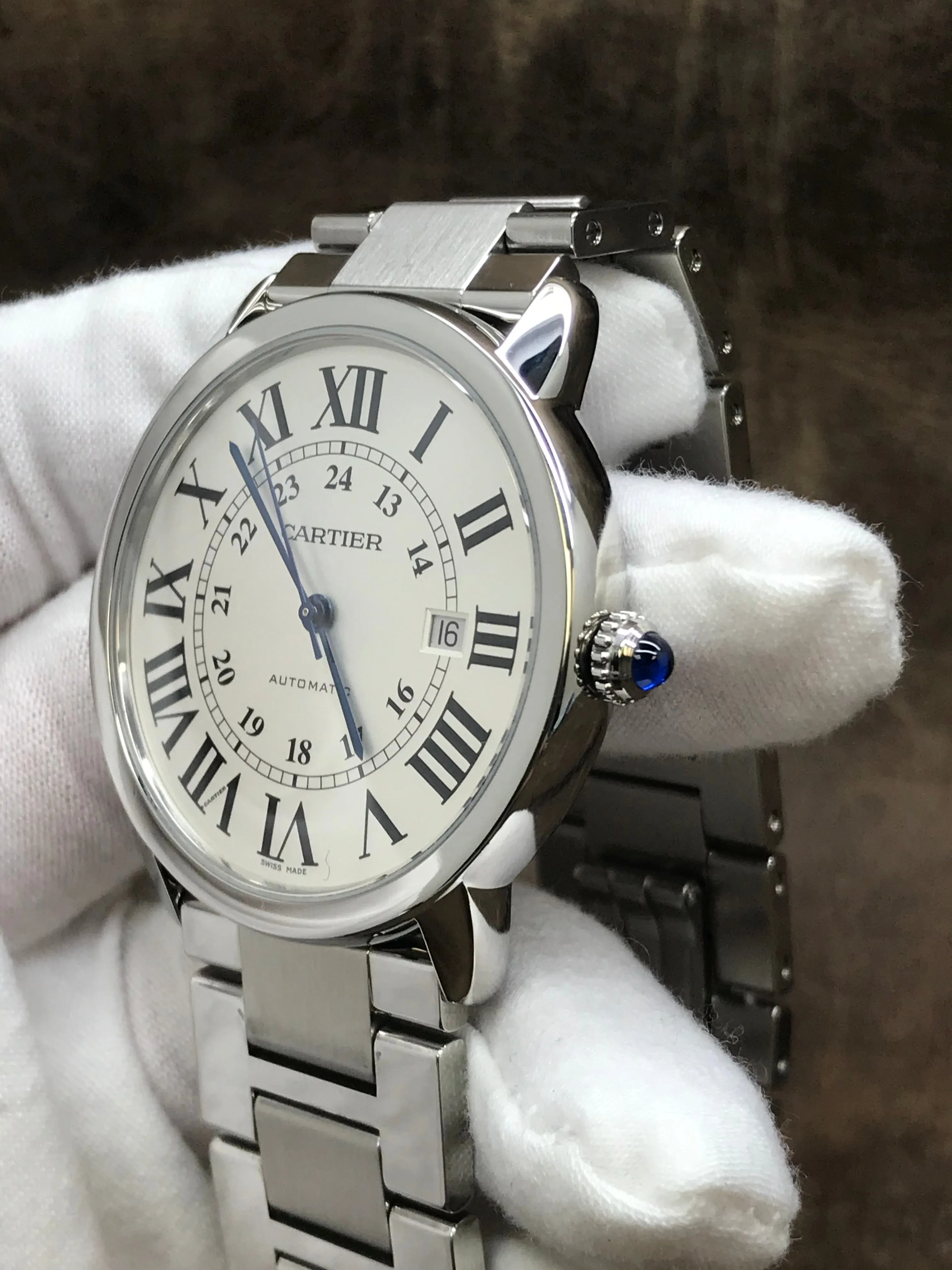 Cartier Ronde Solo de Cartier W6701011 Silver Dial Automatic Men's Watch