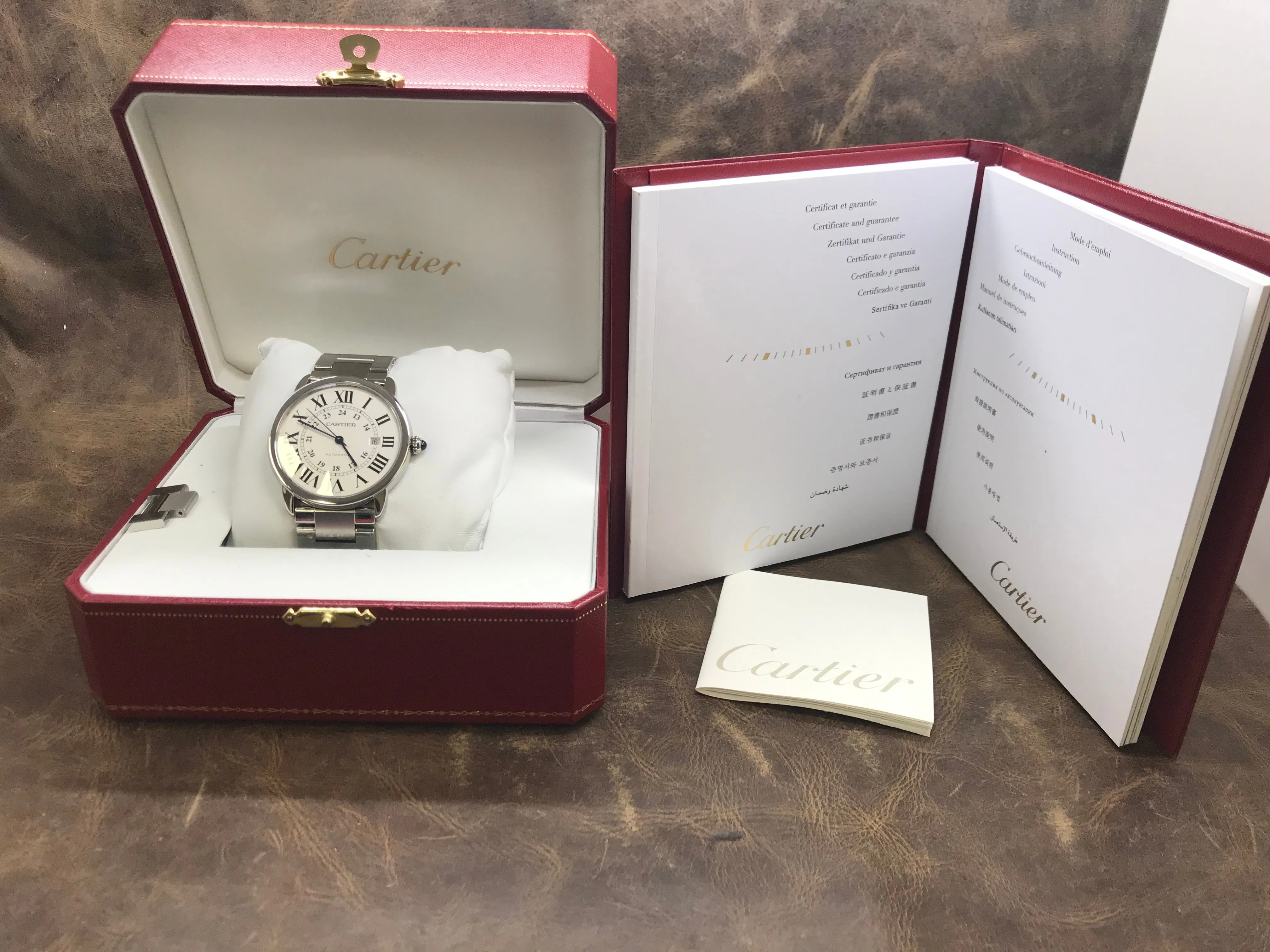 Cartier Ronde Solo de Cartier W6701011 Silver Dial Automatic Men's Watch