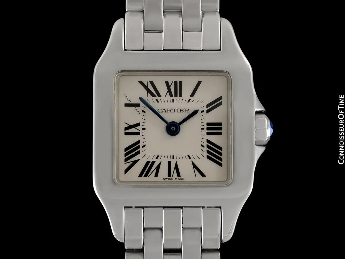 Cartier Santos Demoiselle Ladies Bracelet Watch, Ref. W25064Z5 - Stainless Steel